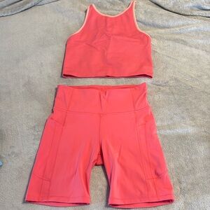 Athleta shorts and crop tank